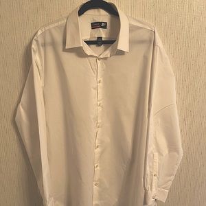 👔 J FERRAR OXFORD SLIM/STRETCH BUTTON DOWN FITTED DRESS SHIRT